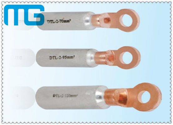 China Koperaluminium die Eind (Type dtl-2) verbinden dtl-2-120 gatendiameter 13mm de Handvaten van de Koperkabel leverancier
