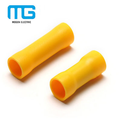 China Yellow PVC Insulated Wire Butt Connectors / Electrical Crimp Terminal Connectors leverancier