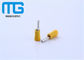 4 - 6mm Platerende Snel afkoppelbare Geïsoleerde Draadterminals, Gele Geïsoleerde Speldterminal leverancier