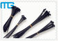 3X100MM bindt de Op zwaar werk berekende Nylon Kabel de Hittebestendige Nylon 66 Zwarte Omslagen van de Kabelband leverancier